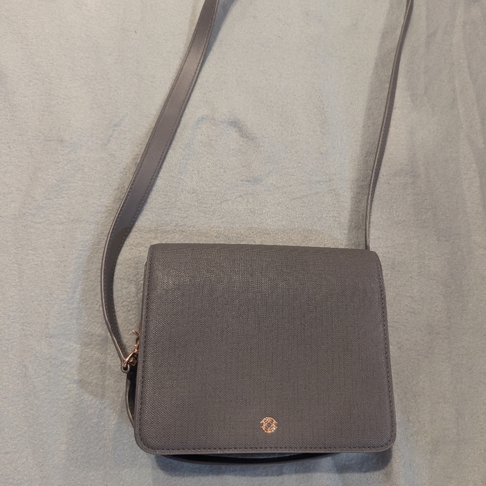 Dagne Dover Leather Crossbody - gray  (GUC)